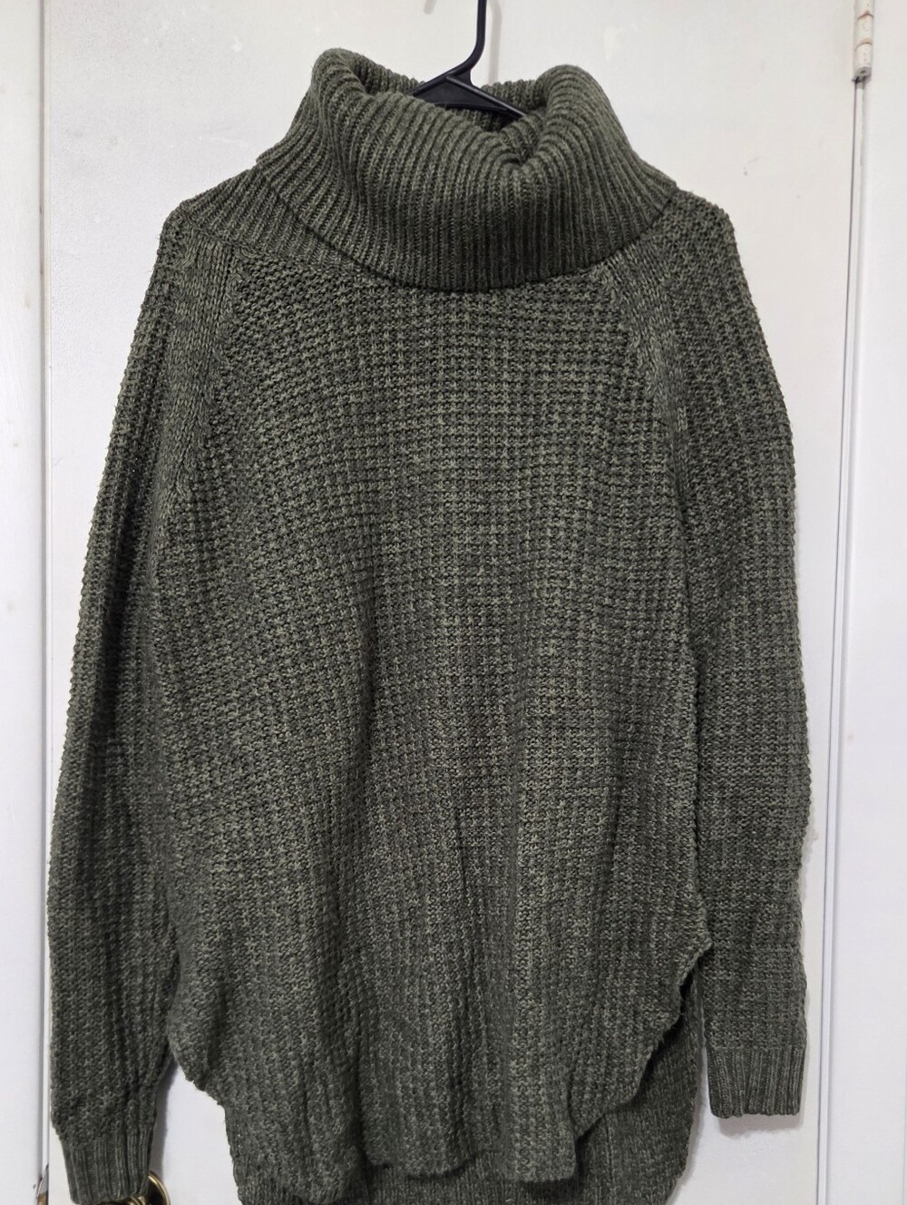 A New Day Olive Green Oversized Cowl Neck Sweater – Size L